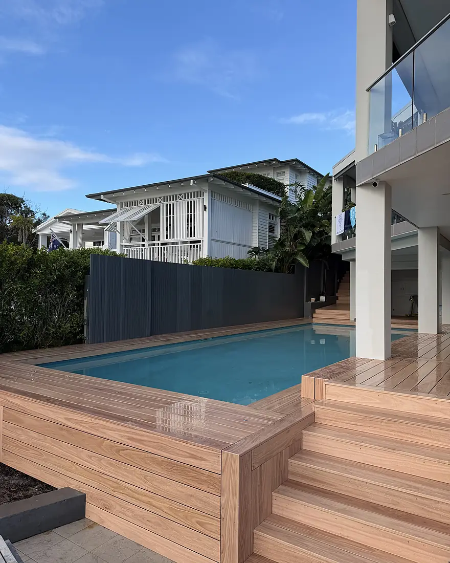 Pool surround & timber deck